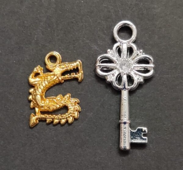 German Silver Metal Dragan And Money Key Combo Pendant Dragan Moneykey Locket Jyotishshop 600x559