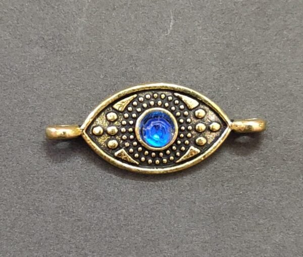 High Quality Metal Gold Plated Evil Eye Pendant | Size 28x11 mm Evileye Metal Locket Jyotishshop 600x509