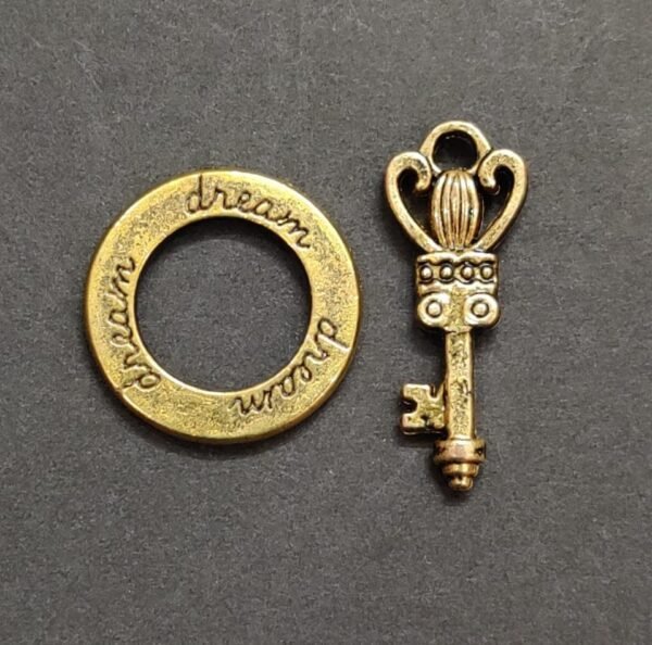 German Silver Gold Plated Metal Peace And Money Key Combo Pendant Metal Ring Moneykey Jyotishshop 600x594