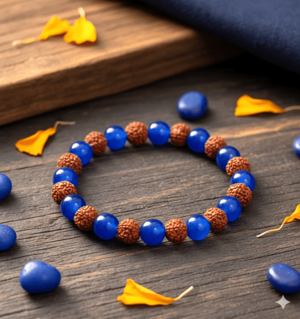 Shani Dosh Nivaran Bracelet With Rudraksh (शनि दोष निवारण ब्रेसलेट) Gemini Generated Image 4yecda4yecda4yec 600x639