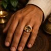 Omnamahshivay Ashtadhatu Shank Ring Jyotishshop 1 100x100