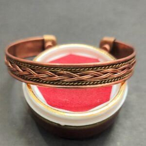 Designer Copper Brass Kada (कॉपर ब्रास कड़ा) | Size- Adjustable