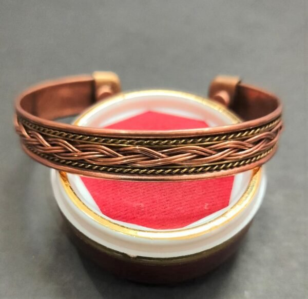 Designer Copper Brass Kada (कॉपर ब्रास कड़ा) | Size- Adjustable Kada Brass Copper Jyotishshop 600x583