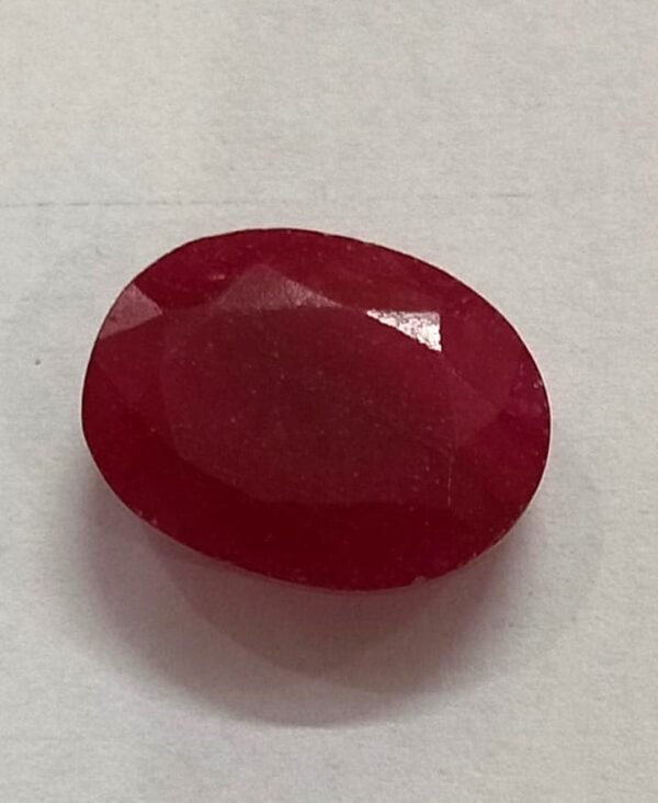 Certified Natural Red Chalcedony Same Like Maanik Stone | Weight- 8.40 carat Chalcedony Gemstone Jyotishshop 600x732