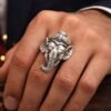 German Silver Ganpati Ring Jyotishshop 1 100x100