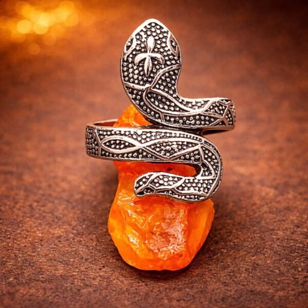 High Quality German Silver Snake Naag Ring- Powerful Protection & Energy Ring | जर्मन सिल्वर नाग रिंग german-silver-naag ring-jyotishshop