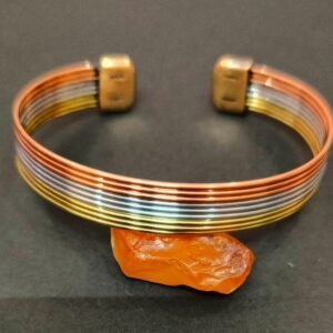 (Brass+Alloy+Copper)Tridhatu Kada(ब्रास+एलाय+कॉपर- त्रिधातु कड़ा) | Size- Adjustable