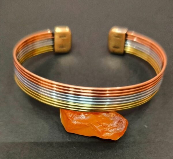 (Brass+Alloy+Copper)Tridhatu Kada(ब्रास+एलाय+कॉपर- त्रिधातु कड़ा) | Size- Adjustable Tridhatu Kada 1 Jyotishshop 600x551