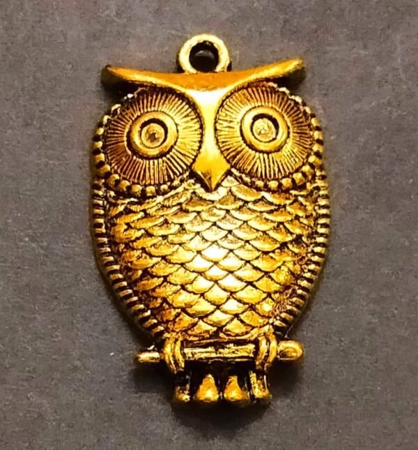 Brass Owl Locket Jyotishshop 30x20mm 600x645