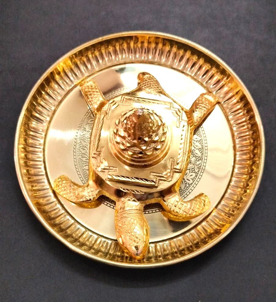 Heavy Quality Ashthdhatu Meru Shri Yantra(अष्टधातु मेरु श्री यन्त्र ), Size-6 inch, Weight-340 gram