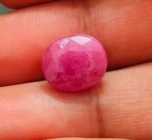 Certified Ruby Maanik Stone(रूबी माणिक स्टोन) Weight- 9.80 carat Ruby Maanik Stone Jyotishshop 9.80 600x554