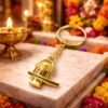 Golden Shivling Metal Keyring Jyotishshop 1 100x100
